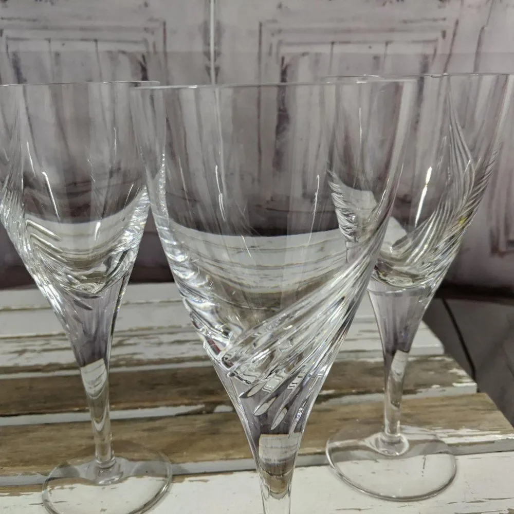 Set wine‎ champagne glasses dinner serving flutes